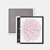 磁やる気を起こさせる石1 マグネット (正面/裏面)