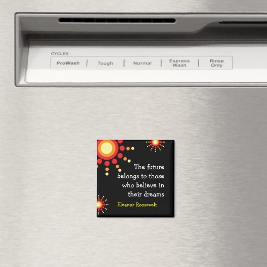 磁やる気を起こさせる石～エレノールルーズベルト引用文 マグネット (インサイチュ (食洗機))