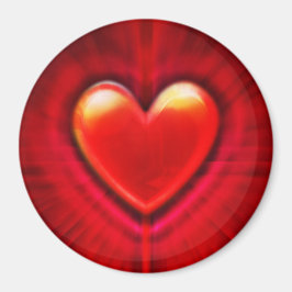 磁カスタム石赤ゴシックハート マグネット