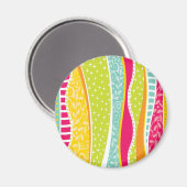 磁カラフルファンキー石 マグネット (正面/裏面)