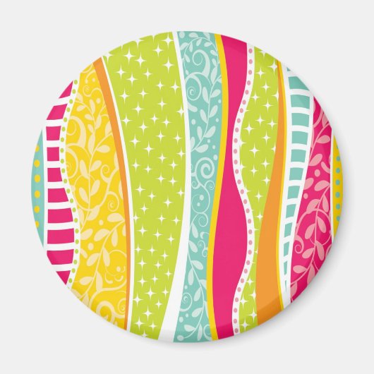 磁カラフルファンキー石 マグネット (正面)