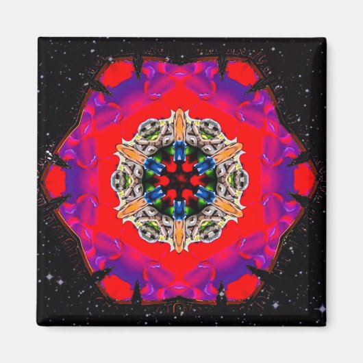 磁サイケデリック石 マグネット (正面)