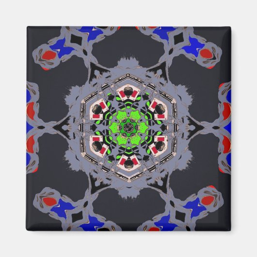 磁サイケデリック石 マグネット (正面)