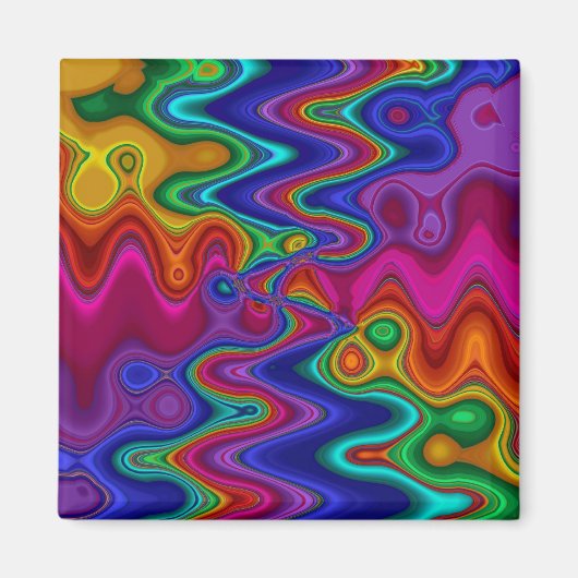 磁サイケデリック石 マグネット (正面)