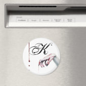 磁パーソナライズされた石ゾンビ血ドリップヴァンパイアゴシック マグネット (インサイチュ (食洗機))