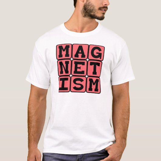 磁力、見えない力 Tシャツ (正面)