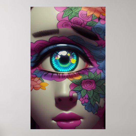 磁器のサイクロプスは2つの眉毛を持っている – Ken Gage ポスター (正面)