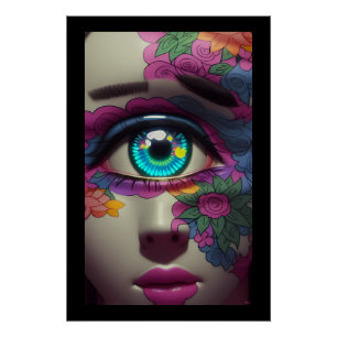 磁器のサイクロプスは2つの眉毛を持っている – Ken Gage ポスター