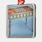 磁器のプラクが付いているSevresのゲームテーブル メタルオーナメント (左)