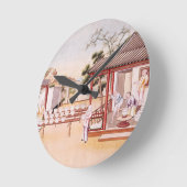 磁器の作成(w/c紙で) ラウンド壁時計 (傾斜)