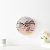 磁器の作成(w/c紙で) ラウンド壁時計 (ホーム)