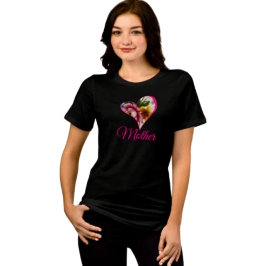 磁器の花にインスパイアされたデザイン トライブレンドTシャツ