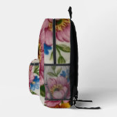磁器の花にインスパイア プリントバックパック (右)