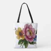 磁器の花柄トートバッグ トートバッグ (裏面)