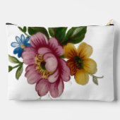 磁器の花柄プリントのカットソー風バッグ アクセサリーポーチ (裏面)