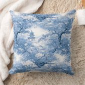 磁器の青い陶器の模様ID1094 クッション (ブランケット)