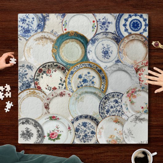 磁器の飾り皿アートコレクション ジグソーパズル