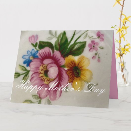 磁器インスパイアフローラ カード (黄色い花)