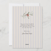 磁器エレガントのクリスマスツリーポット シーズンカード (裏面)