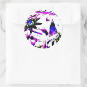 磁器パッシフローラフラワー – シール (バッグ)