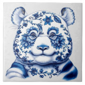 磁器パンダ タイル (正面)