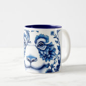 磁器パンダ ツートーンマグカップ (正面右)