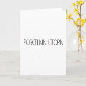 磁器ユートピア カード (黄色い花)