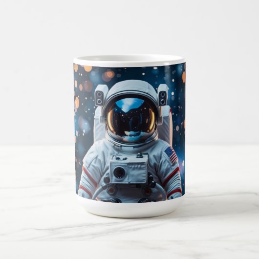 磁器宇宙飛行士テディ コーヒーマグカップ (中央)