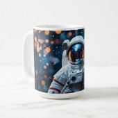 磁器宇宙飛行士テディ コーヒーマグカップ (正面左)