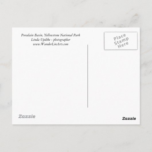 磁器盆地 ポストカード (裏面)