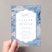 磁器 – インスパイア陶器模様ID1094 アクリル招待状 (インサイチュ (ポータブル))