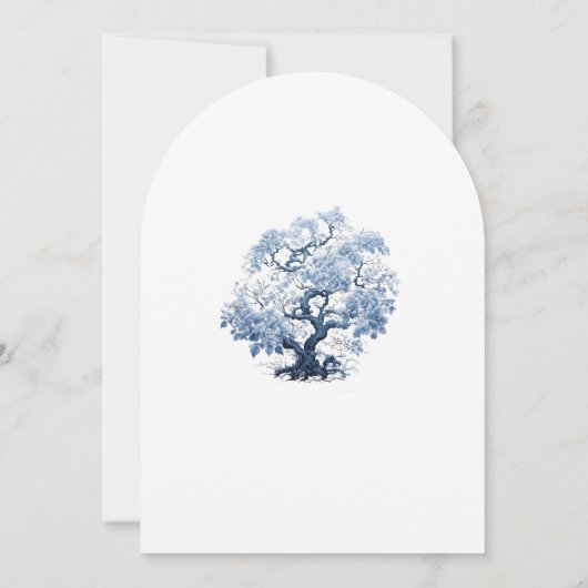 磁器 – インスパイアChinoiserieの結婚アーチID1094 招待状 (裏面)