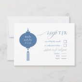 磁器 – インスパイアChinoiserieの結婚ID1094 出欠カード (正面)