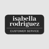 磁性小規模企業の従業員役職 名札 (正面)