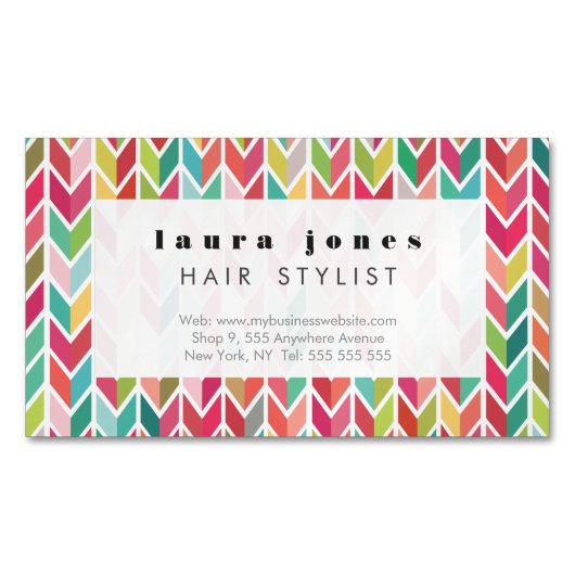 磁気アロアステカードパターン名刺 マグネット名刺 (正面)