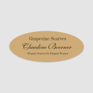 磁気カスタマイズ可能な楕円形の名札のバッジのCrafter 名札