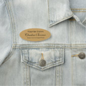 磁気カスタマイズ可能な楕円形の名札のバッジのCrafter 名札 (インサイチュ)