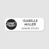 磁気カスタム会社のロゴ従業員 名札 (正面)