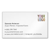 磁気カスタム名刺ミニマエレガントリスト マグネット名刺 (正面)