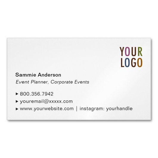 磁気カスタム名刺ミニマエレガントリスト マグネット名刺 (正面)