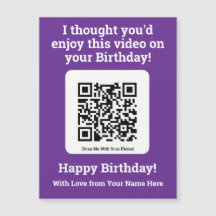 磁気カードでQRコードでビデオを送信する