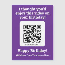 磁気カードでQRコードでビデオを送信する