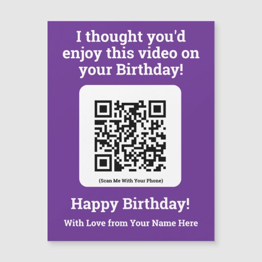 磁気カードでQRコードでビデオを送信する (正面)