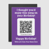 磁気カードでQRコードで曲を送信する (正面/裏面)