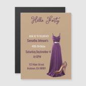 磁気カードの誕生日の招待状 (正面/裏面)