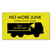 磁気カードの運搬とジャンク取り外し マグネット名刺 (正面)