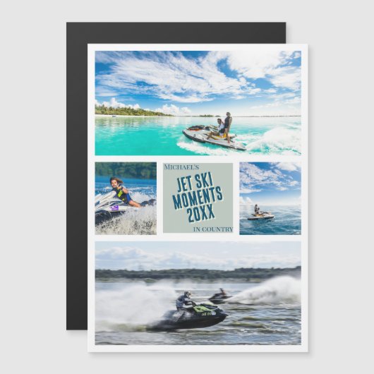 磁気カード独自のジェットスキーフォトカードを作成する (正面/裏面)