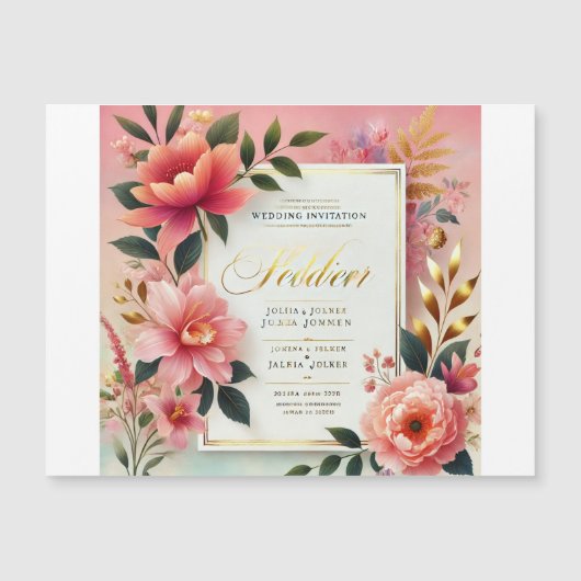 磁気カード、カスタムマグネット、薄型磁石、ペルソナ マグネット招待状 (正面)