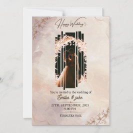 磁気カード、サイズ： 5" x 7"、封筒：白 マグネット招待状