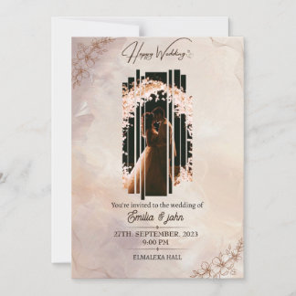 磁気カード、サイズ： 5" x 7"、封筒：白 マグネット招待状